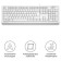 Keyboard A4Tech FSTYLER FKS10 White/Gray USB