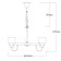 Ella chandelier, size 63x101x63 cm, 240W 6xe14