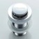 Bottom valve Ledeme L66-2, for a shell, with overflow, brass, chrome
