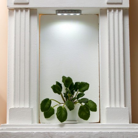 Night Pushlite "Bends" 4XLED 3AAA chrome 19x2x2 cm Risalux-7