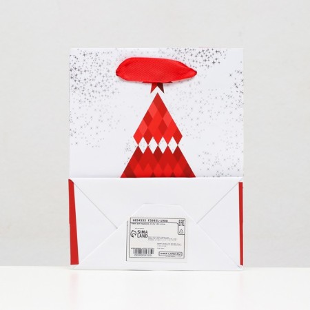 Laminated "colorful Christmas tree" 11.5 x 14.5 x 6 cm-3
