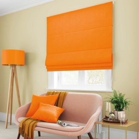 Roman curtain "Billy", size 120x150 cm, orange color