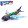 The gear aircraft, light and sound, works from batteries