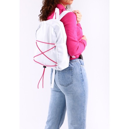 School textile school with lacing, white color-9