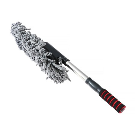 Torso brush for dust removal, 72 cm, microfiber, telescopic pen, gray-1