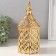 Summary Metal for 3 candles "interweaving" gold d = 3.5 cm 12x12x23 cm