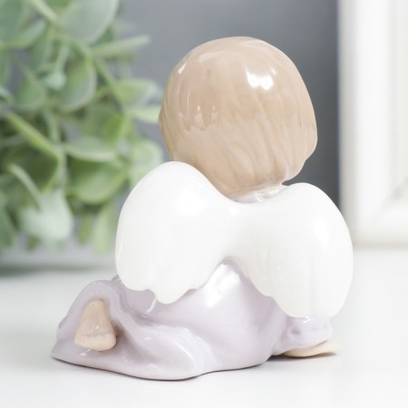 Souvenir Ceramics "Angel with a drum" 9x5.8x5 cm-2
