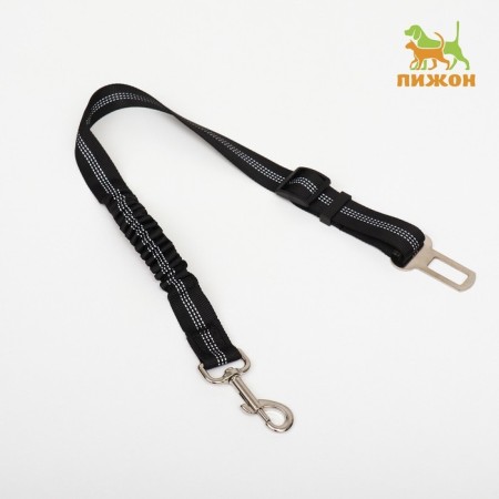 Dog safety belt, shock-absorbing, 75-85 x 2.5 cm, black-2