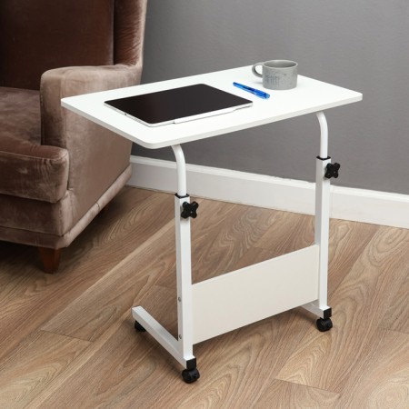 Cleat table, 60x40, adjustable height (60-80cm), white