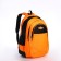 School backpack from textiles on a zipper, 4 pockets, color orange color