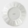 Porcelain dining plate Magistro "Chamomile", D = 24 cm, white color