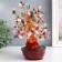 Bonsai souvenir "Multi -colored monetary tree in the oval pot" 196 stones 23x9.5x19 cm
