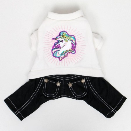 Kombinson "Unicorn", size 12 (DS 28 cm, OG 38 cm, Osh 27 cm), white-blue-9