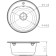 Kitchen carrier from stone Florentina "Nicosia", d = 510, beige color