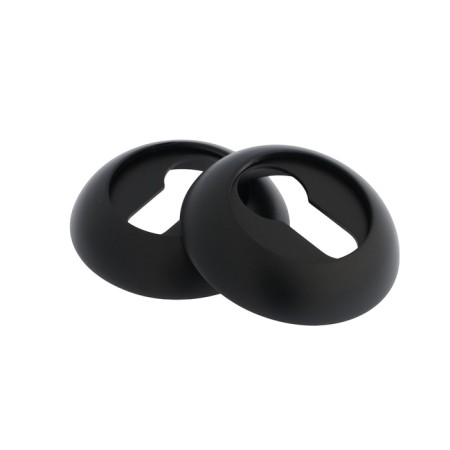 Lockland cylinder lining, round d = 53 mm, with fastening, black color black