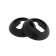 Lockland cylinder lining, round d = 53 mm, with fastening, black color black