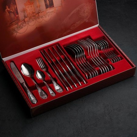 A set of cutlery "Imperial", 24 items, art painting, decorative box
