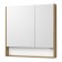 Aquaton “Scandy 90” mirror wardrobe, white color, rustic oak