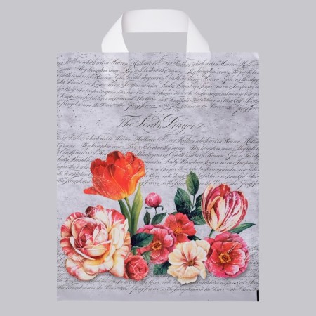 Packet "Fresco", polyethylene with a loop pen, 28 x 35 cm, 55 μm