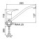 Accoona A4160 kitchen mixer, single -leaf, brass, chrome