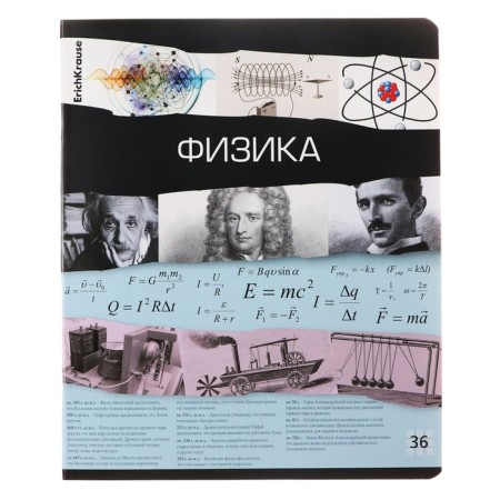 A set of subject notebooks 36 sheets, 12 pieces, Erichkrause "Timeline", coated cardboard, Blok OFSET 100%, information block-11