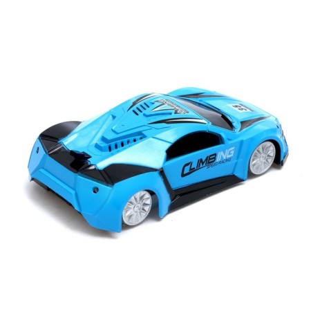 Wall anti -gravity machine, radio control, battery, drives along the walls, light, blue color-2