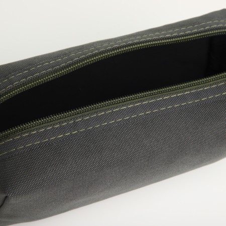 Cosmetic bag with lightning, khaki color-2