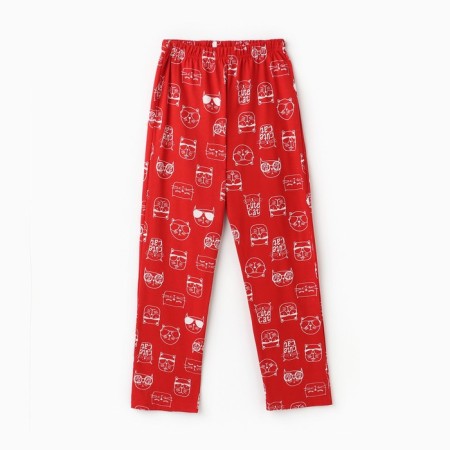 Homemade female "kitten in a glass" (T -shirt/pants), white/red color, size 46-4