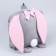 Baby plush backpack for the girl "Bunny with a heart", 28x4x28 cm