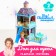 House for dolls "Fairytale life" with a doll, a pet and accessories, the light