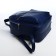 Women's backpack made of artificial leather with lightning, 1 pocket, blue color
