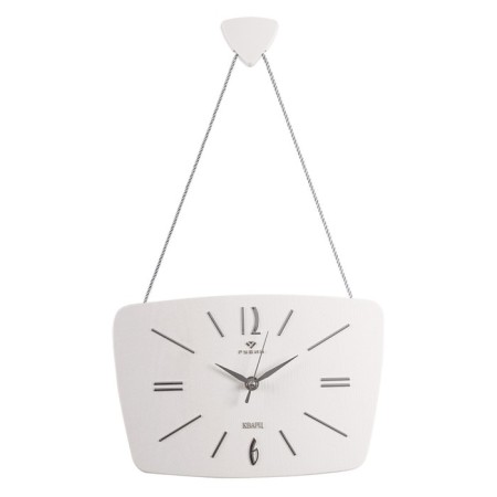 Wall clock "Retro", white housing with silver, 27 x 18 cm, aa-1