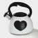 A kettle with a stainless steel whistle “Heart”, 3 l, with an indicator of heating