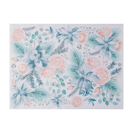 New Year's napkin on the Christmas Flowers table, 30x40cm-1