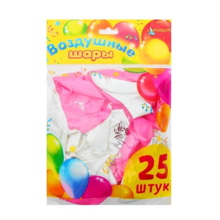 Latex ball 12 "" praise for a friend ", 1 tbsp., 25 pcs.-2