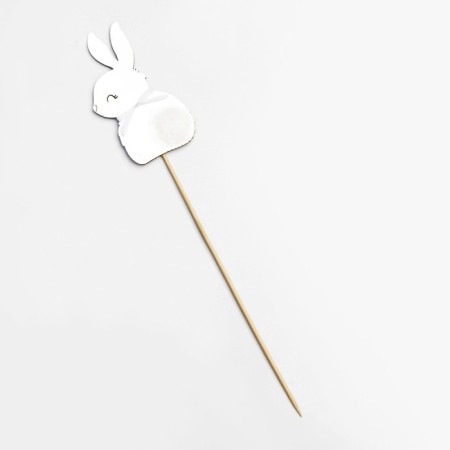 Topper "Bunny", 11x6 cm, white-3