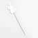 Topper "Bunny", 11x6 cm, white