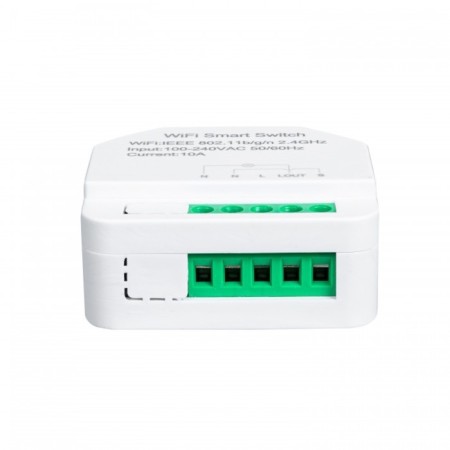 Smart mini relay Sibling PowerSwitch-M, Wi-Fi, 10A, 220V, single-channel, white-2