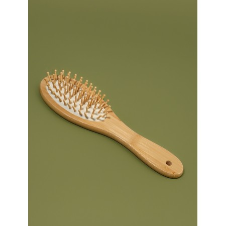 Massage comb comb 23*6.5cm bamboo/rubber white suspension/package QF