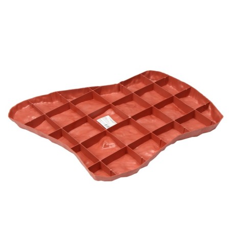Modular coating, 55 × 42 cm, plastic, terracotta, “stone No. 1”, 1 pcs-2