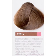 Крем-краска Lakme Collage+, тон 7/61+ Средний блондин интенсивный коричнево-пепельный, 60 мл