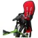 Rnoval bell bQ-9-1 with a handle, fastening on the frame, black color