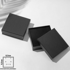 Gift box for the “minimal” set, 9 × 9 cm, black color