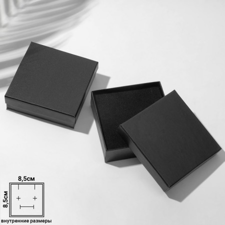 Gift box for the “minimal” set, 9 × 9 cm, black color