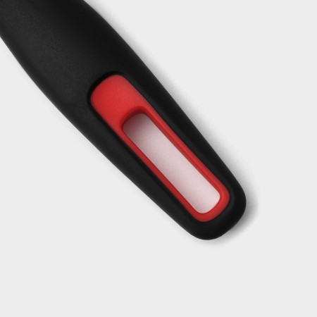 Vegetable cleaning of Digma, 17 cm, stainless steel, black color, red-8