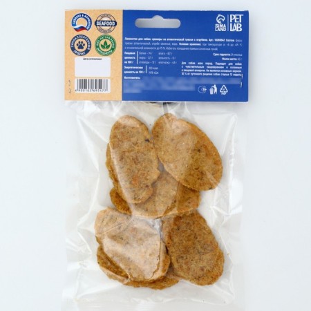Dog treats natural Petlab: Crackers from cod with bran, 40 g.-2
