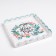Box for confectionery products with PVC Happy New Year, 21 x 21 x 3 cm, new year