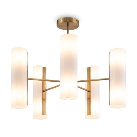 Freya FR5368CL-10BS FIRE, 600x600x490 mm ceiling lamp, E14, 10x40W, brass color-4