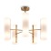 Freya FR5368CL-10BS FIRE, 600x600x490 mm ceiling lamp, E14, 10x40W, brass color