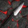 Knot Koty Samura, for fruits and vegetables, blade 7.5 cm, black hilt